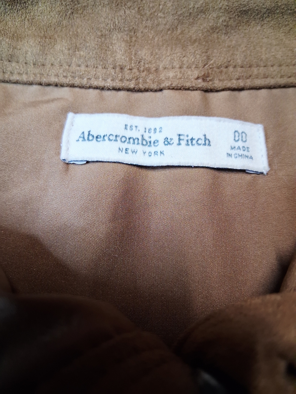 Abercrombie & Fitch Suede-Look Brown A-Line Skirt - Picture 8 of 10